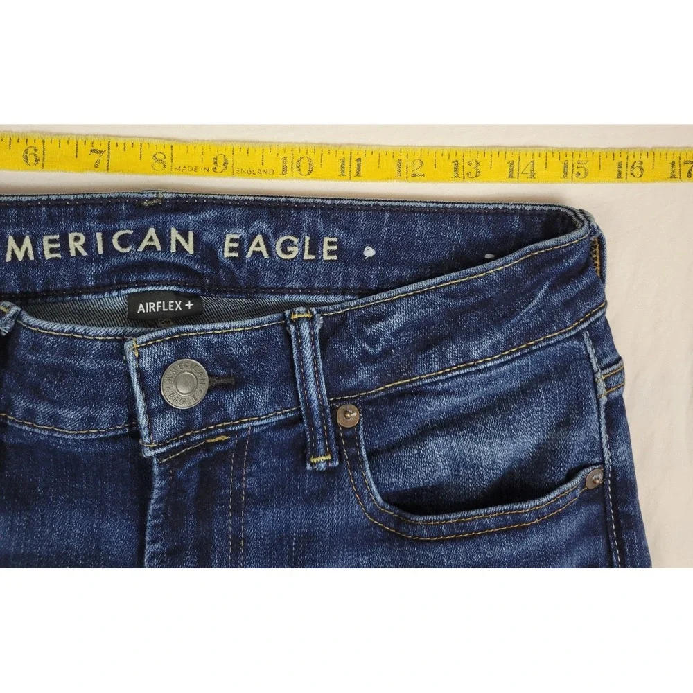 American Eagle Airflex+ Slim Jeans Mens 30x34 Dark Wash Stretch Denim 5345